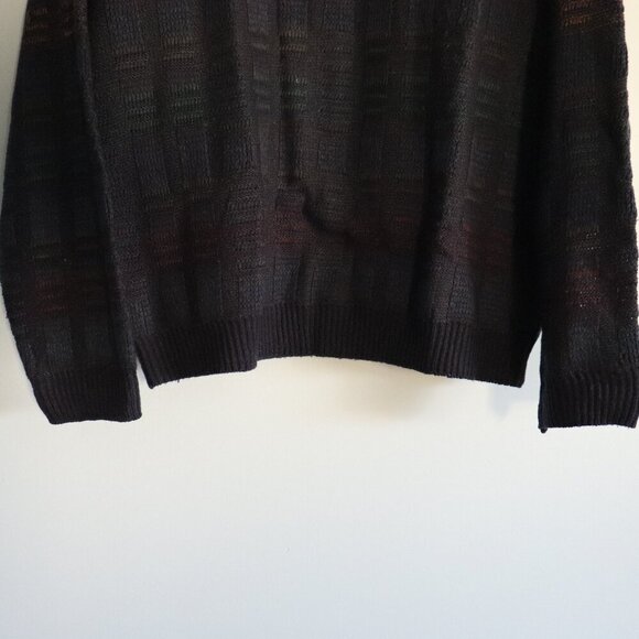 Vntg Arnold Palmer Men's Sz M Multi-Colored Long Sleeve Pullover Crew Sweater - Picture 7 of 10